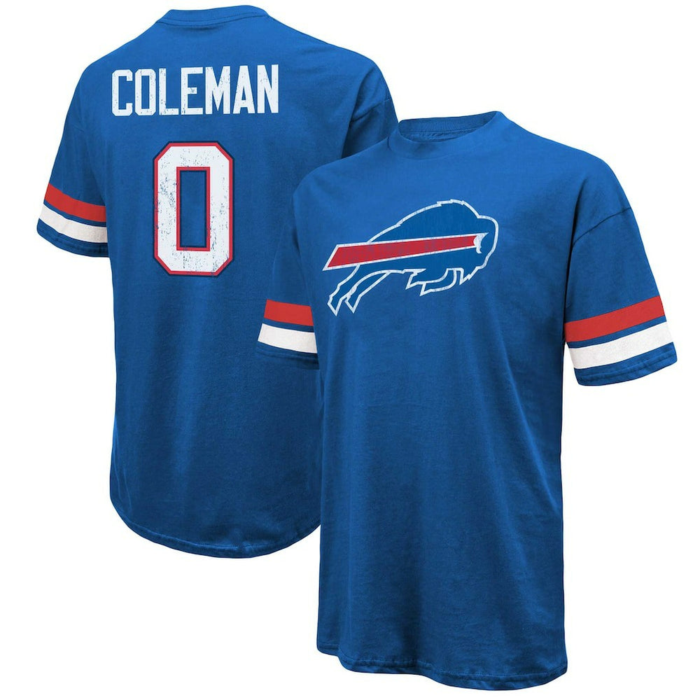 Keon Coleman Buffalo Bills Majestic Threads Name & Number Oversized Fit T-Shirt - Royal discount
