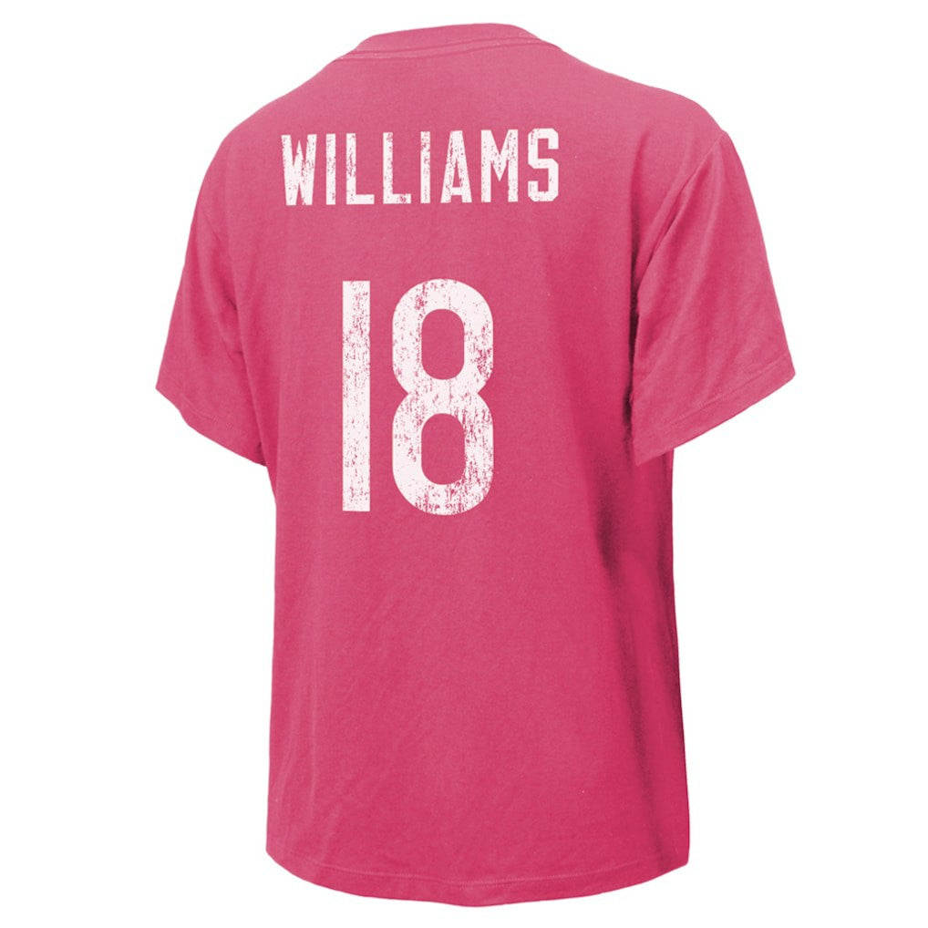 Caleb Williams Chicago Bears Majestic Threads Women's Name & Number T-Shirt - Pink outlet