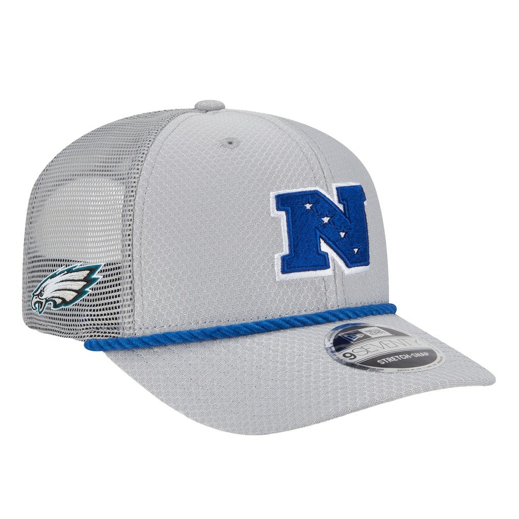 Philadelphia Eagles New Era 2025 Pro Bowl 9SEVENTY Stretch-Snap Hat - Gray on sale