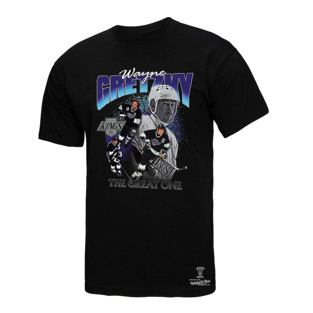 Wayne Gretzky Los Angeles Kings Mitchell & Ness Player Collage T-Shirt Black