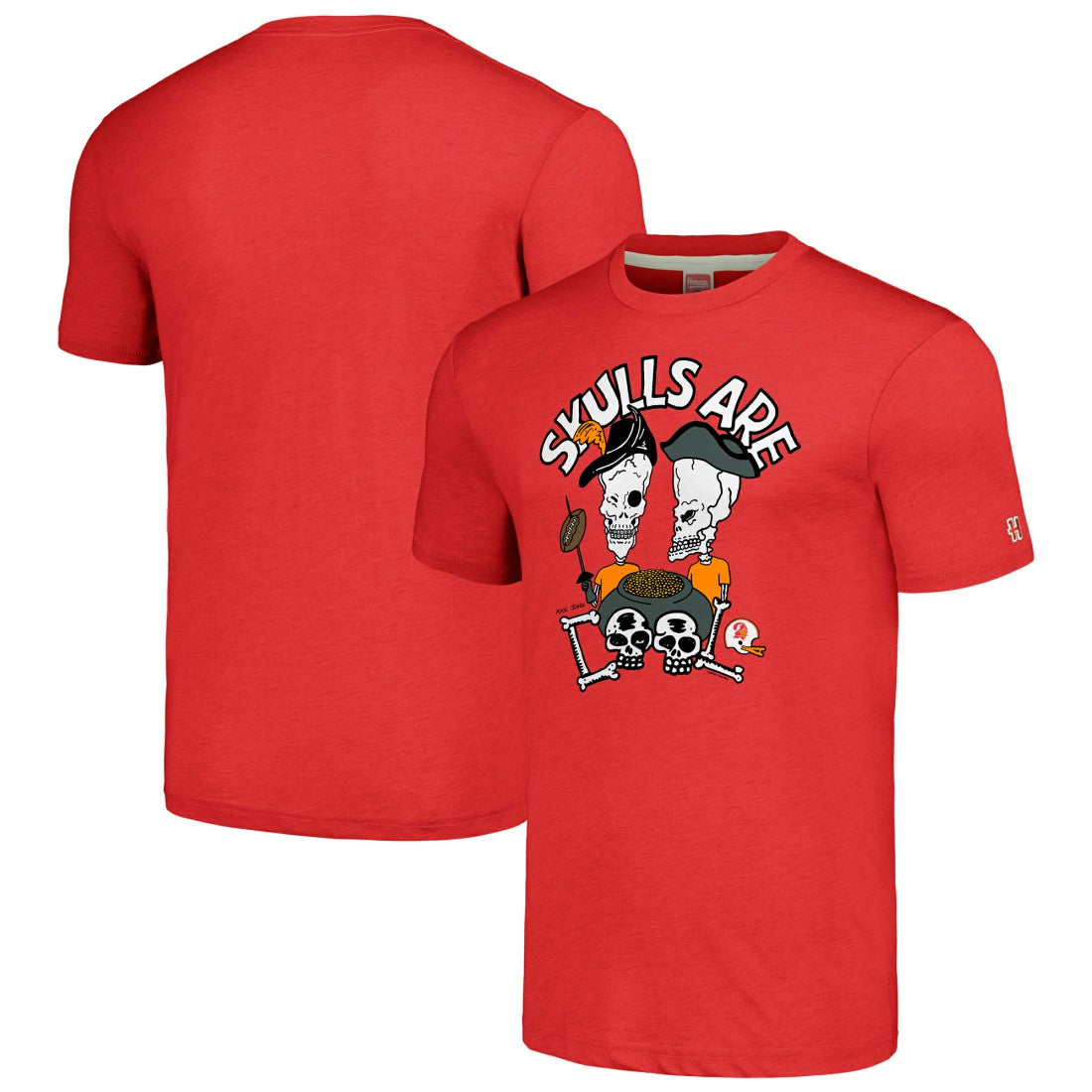 Tampa Bay Buccaneers NFL x Homage x Beavis and Butt-Head Unisex Tri-Blend T-Shirt – Red sale