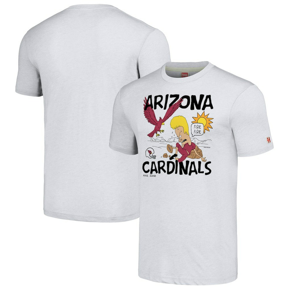 Arizona Cardinals NFL x Homage x Beavis and Butt-Head Unisex Tri-Blend T-Shirt – Ash for sale