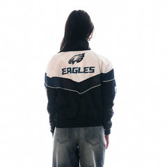 Philadelphia Eagles The Wild Collective Women's 1/4 Zip Track Jacket - Black online