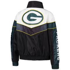Green Bay Packers The Wild Collective Women's 1/4 Zip Track Jacket - Green cheap