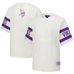 Minnesota Vikings The Wild Collective Women's Drop Shoulder T-Shirt - White cheap
