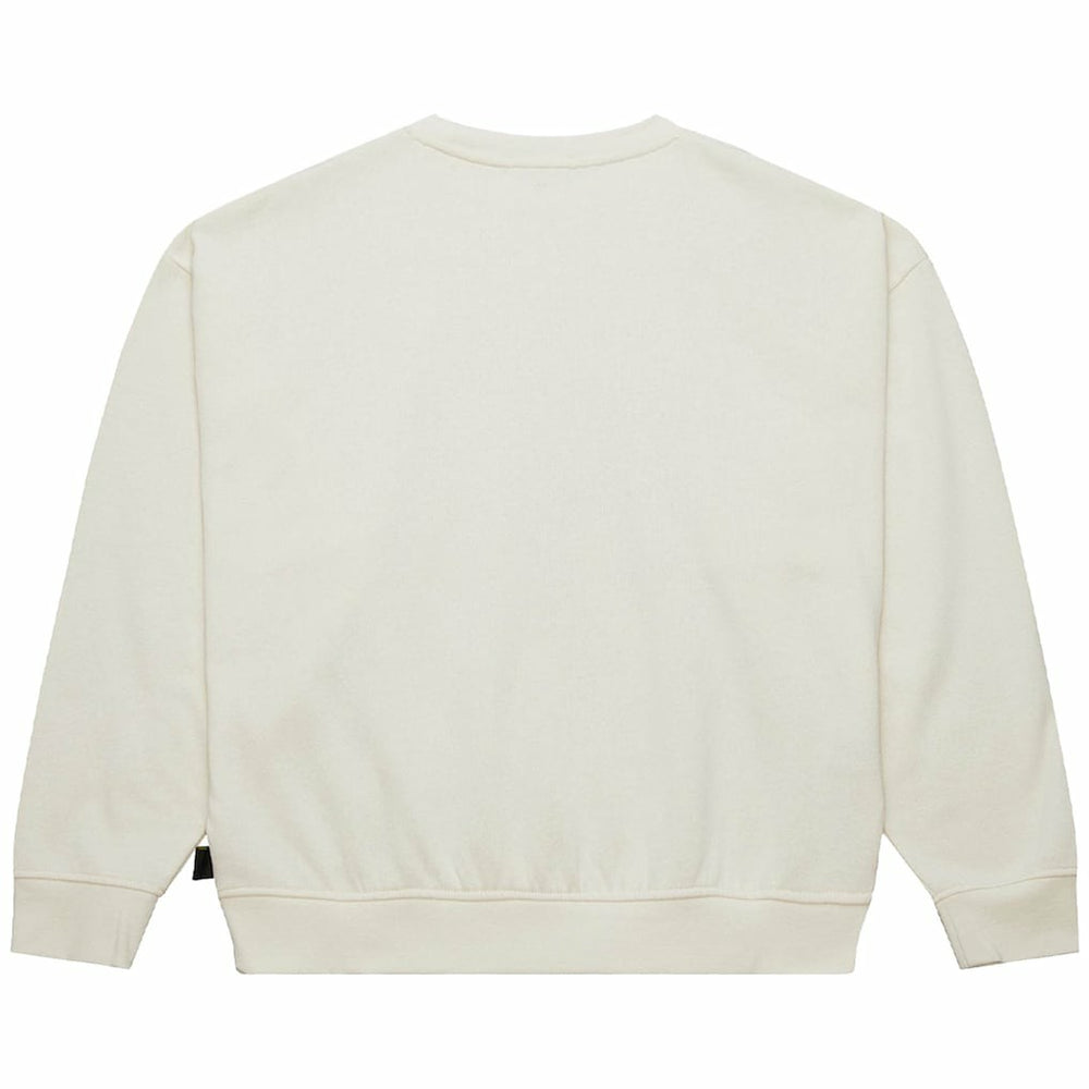 New York Jets Women's Throwback Logo 3.0 Pullover Sweatshirt - Cream discount