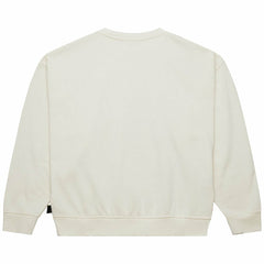 New York Jets Women's Throwback Logo 3.0 Pullover Sweatshirt - Cream discount