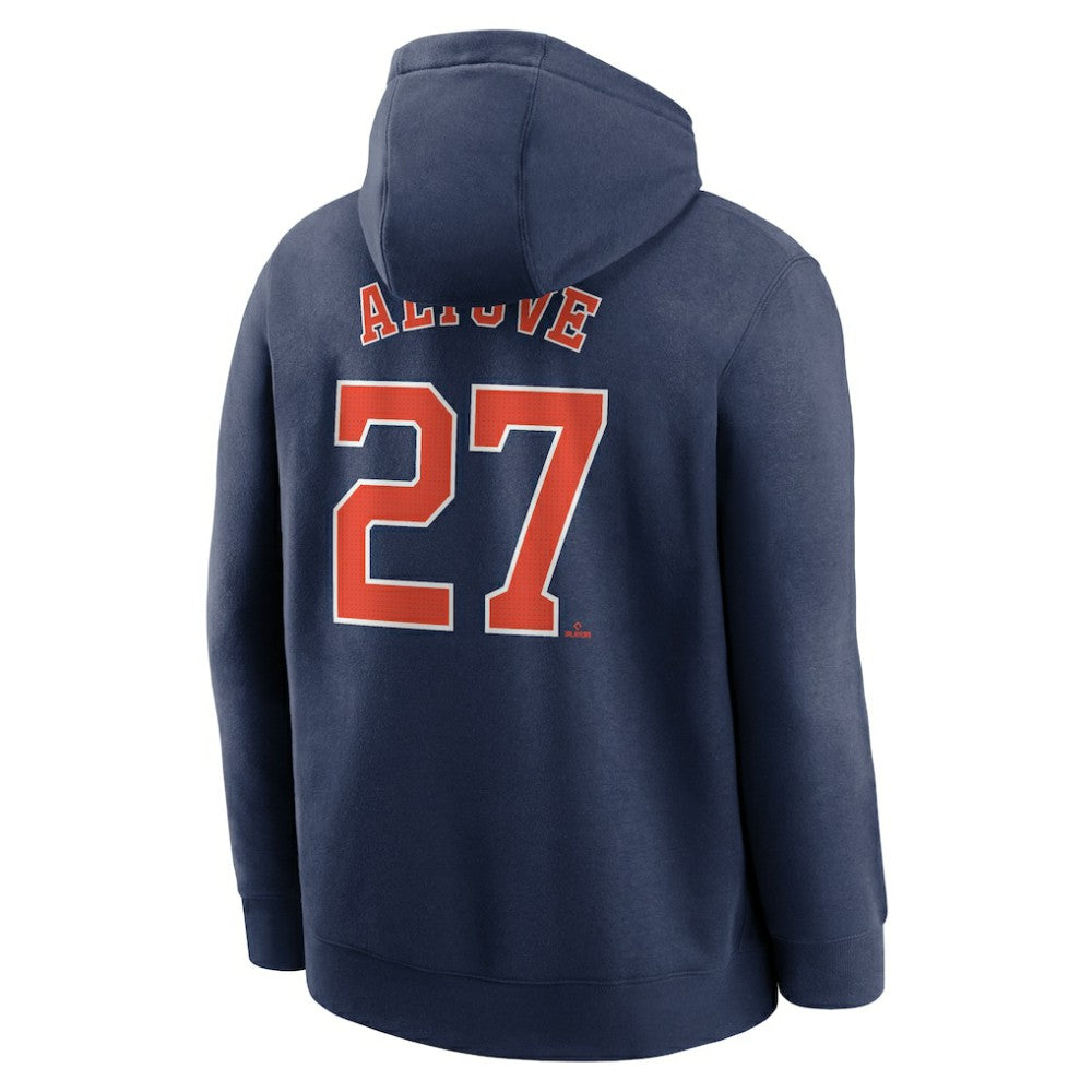 Jose Altuve Houston Astros Player Name & Number Club Fleece Pullover Hoodie - Navy | Nike