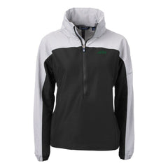 New York Jets Cutter & Buck Women's Primary Logo Charter Eco Recycled Half-Zip Hoodie Anorak Jacket - Black outlet