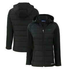 New York Jets Cutter & Buck Women's Primary Logo Evoke Hybrid Eco Softshell Recycled Full-Zip Hoodie Jacket - Black discount