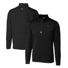 New York Jets Cutter & Buck Primary Logo Traverse Stretch Quarter-Zip Top - Black cheap