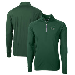 New York Jets Cutter & Buck Helmet Adapt Eco Knit Stretch Recycled Quarter-Zip Top - Hunter Green online