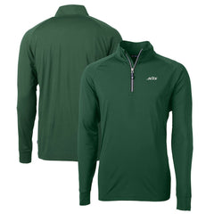 New York Jets Cutter & Buck Primary Logo Adapt Eco Knit Stretch Recycled Quarter-Zip Top - Hunter Green sale