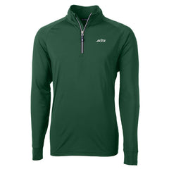 New York Jets Cutter & Buck Primary Logo Adapt Eco Knit Stretch Recycled Quarter-Zip Top - Hunter Green sale