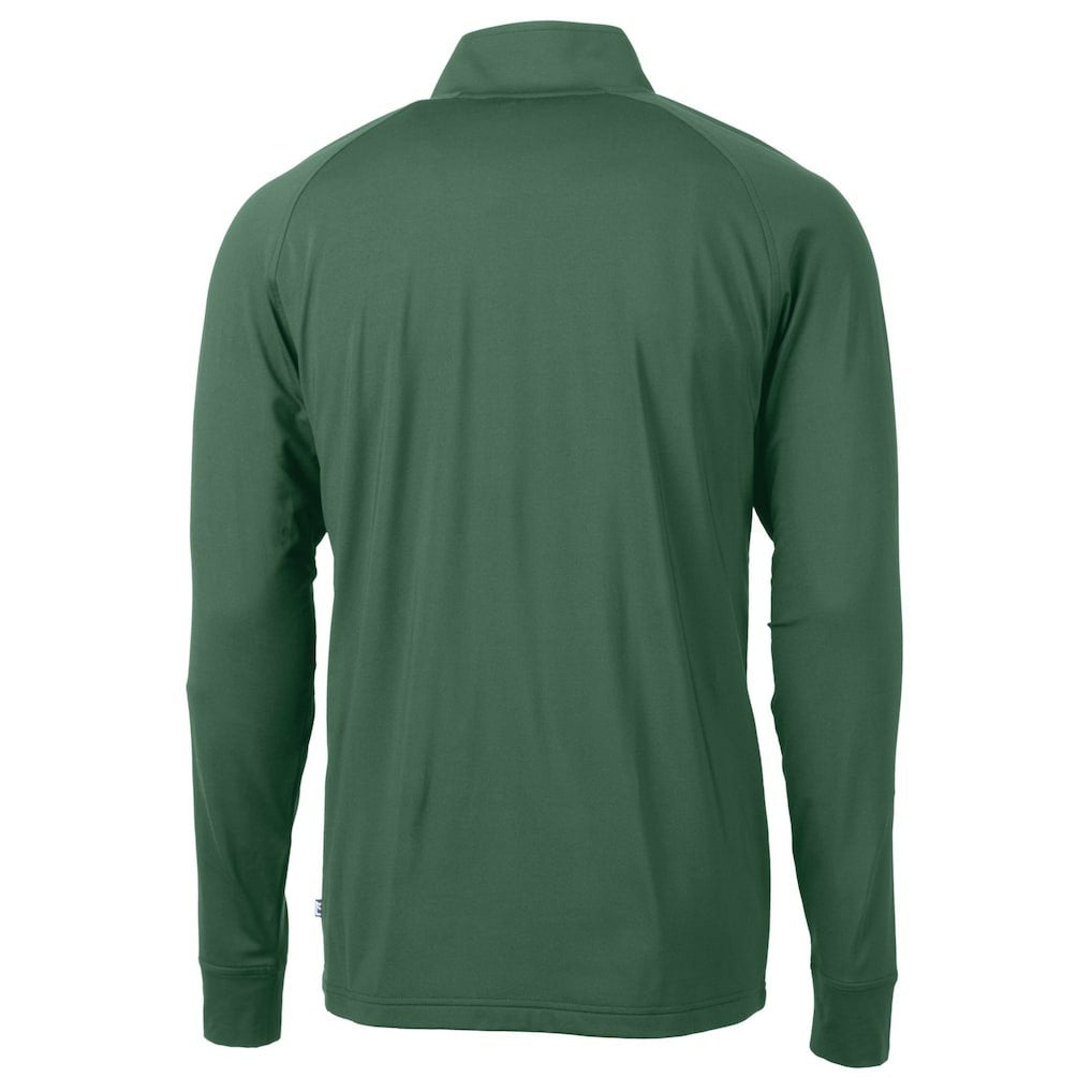 New York Jets Cutter & Buck Primary Logo Adapt Eco Knit Stretch Recycled Quarter-Zip Top - Hunter Green sale
