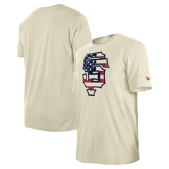 San Francisco Giants Americana Flag Fill T-Shirt - Cream | New Era