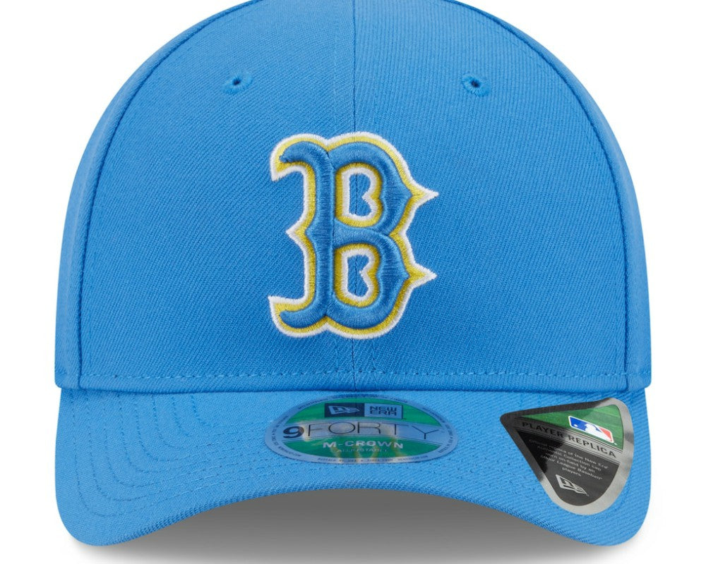 Boston Red Sox Player Replica 9FORTY Adjustable Hat - Light Blue | New Era