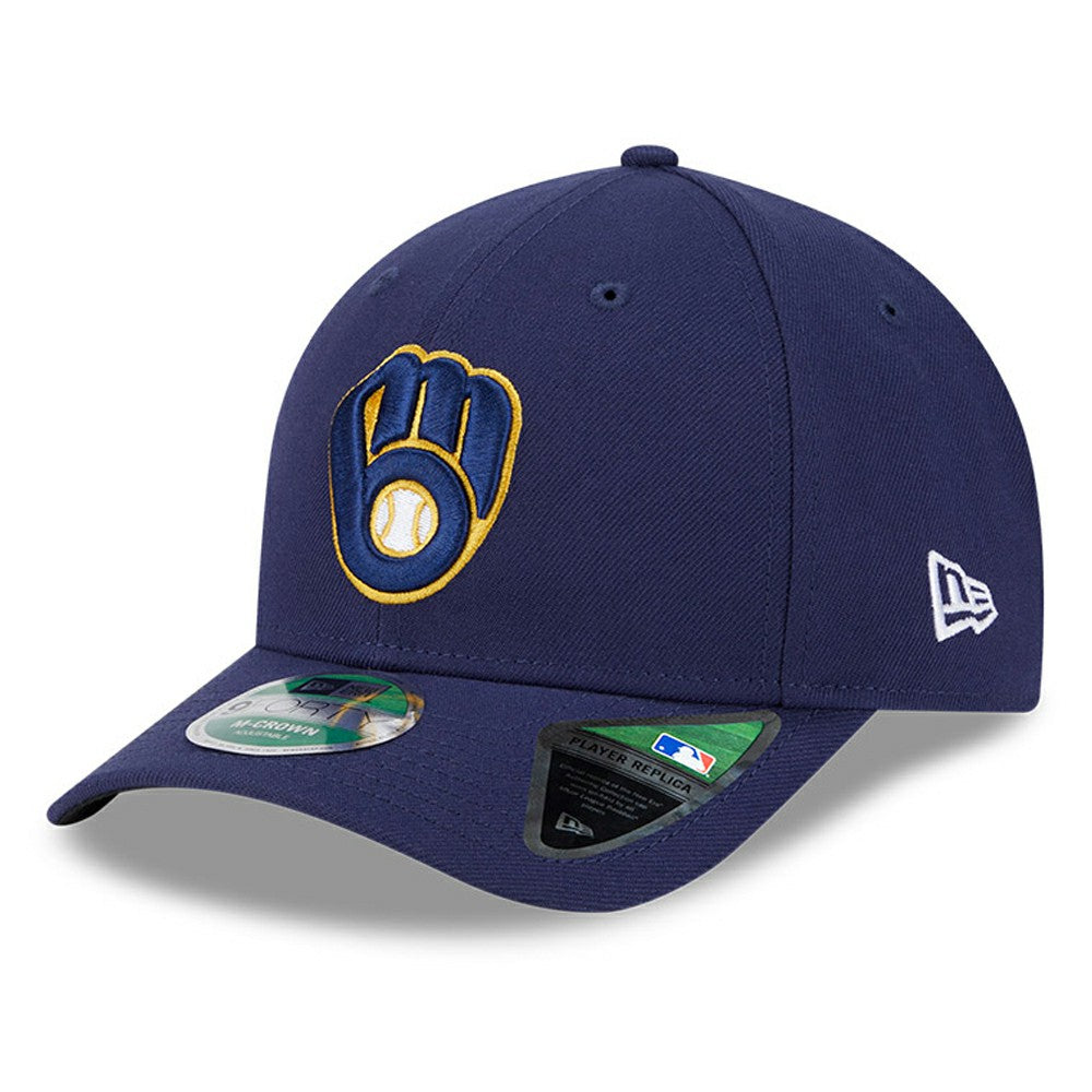 Milwaukee Brewers Player Replica 9FORTY Adjustable Hat - Navy | New Era