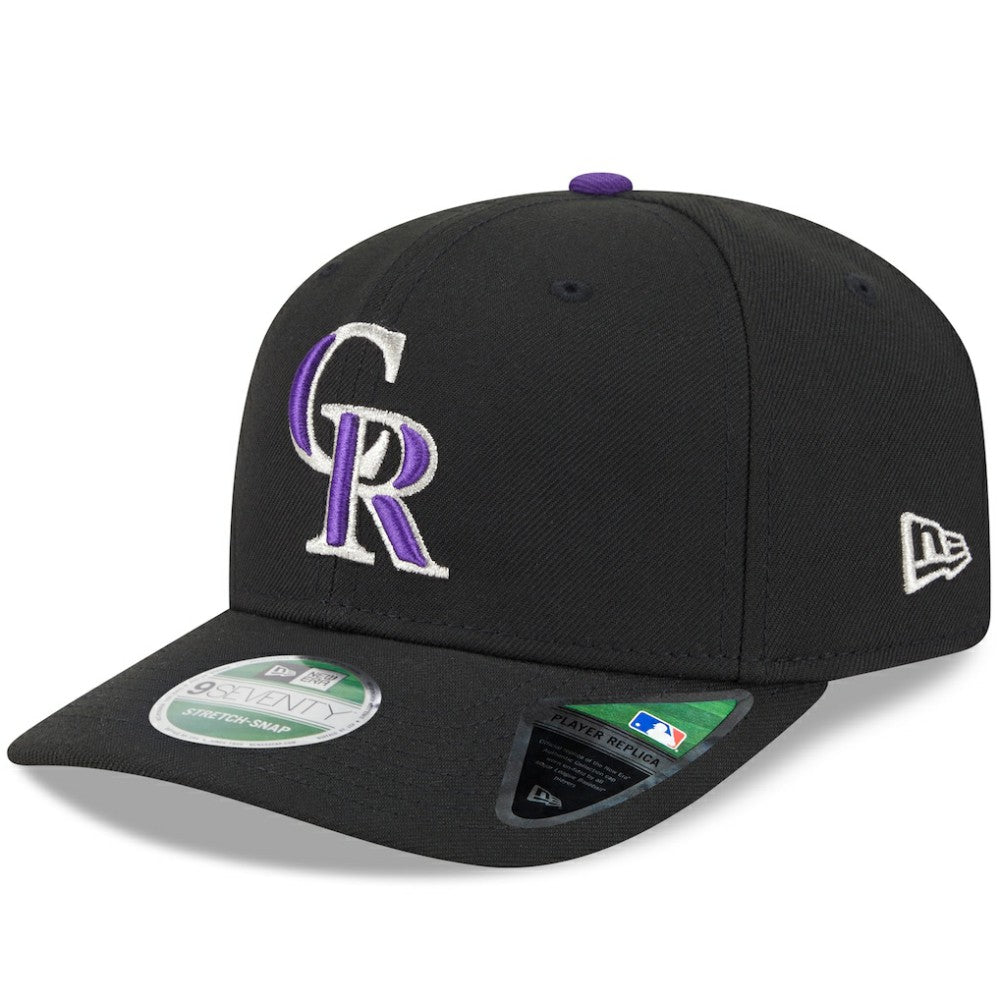 Colorado Rockies Player Replica 9SEVENTY Adjustable Hat - Black | New Era