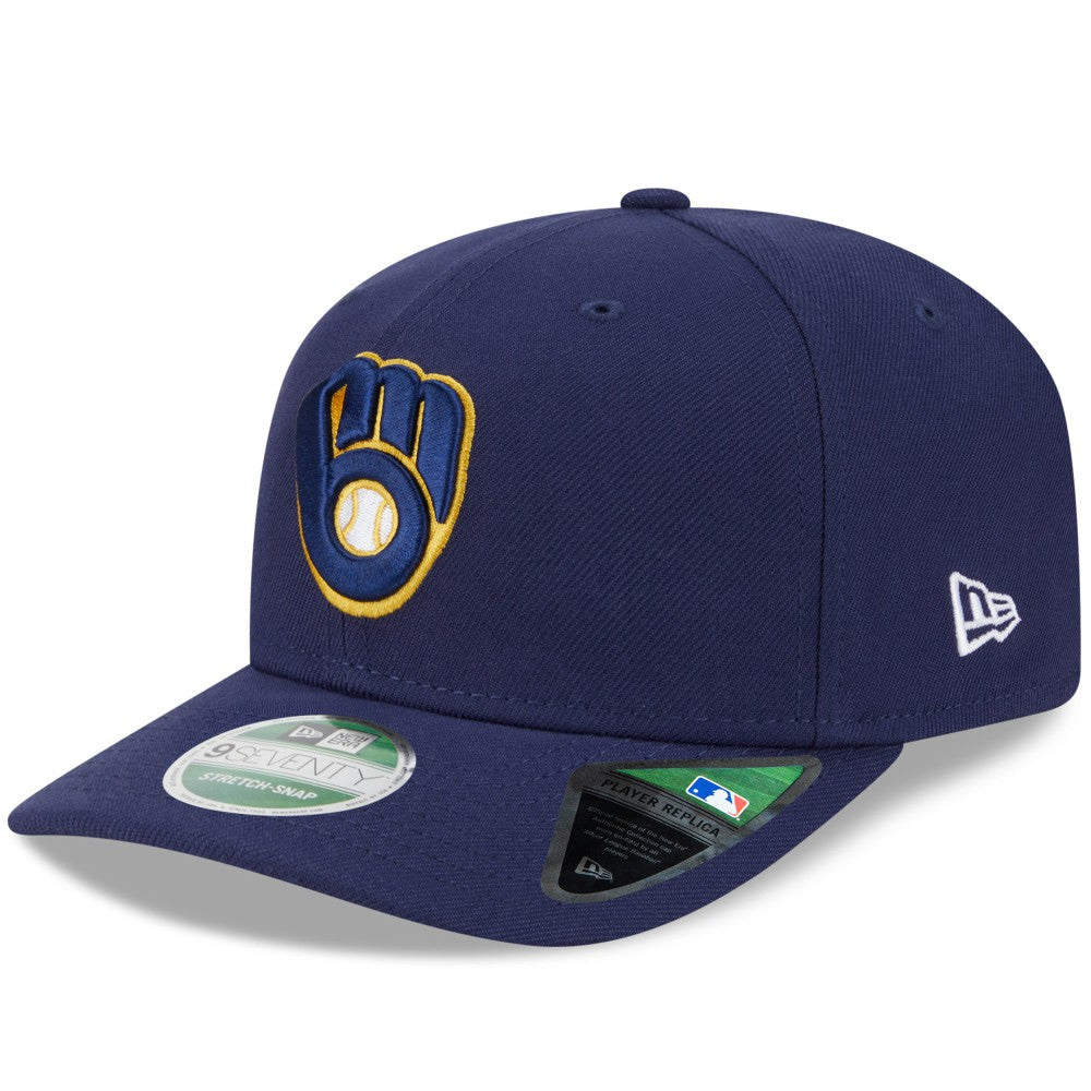 Milwaukee Brewers Player Replica 9SEVENTY Adjustable Hat - Navy | New Era