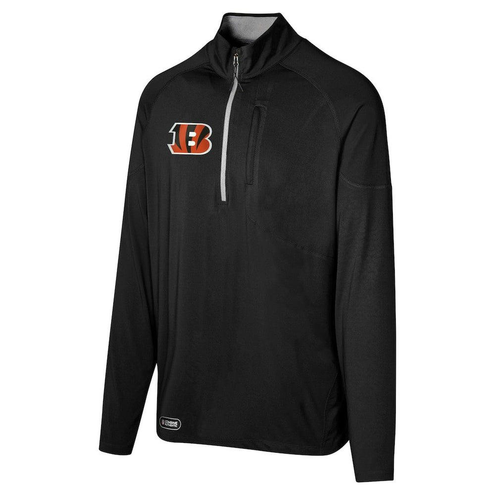 Cincinnati Bengals Grind Iron Quarter-Zip Top - Black outlet