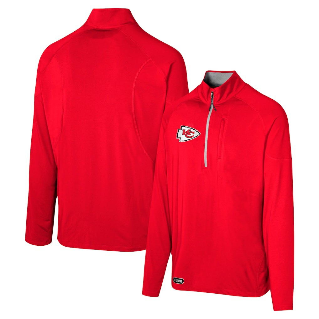 Kansas City Chiefs Grind Iron Quarter-Zip Top - Red on sale