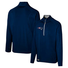 New England Patriots Grind Iron Quarter-Zip Top - Navy on sale