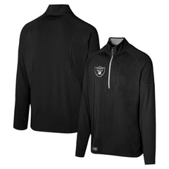 Las Vegas Raiders Grind Iron Quarter-Zip Top - Black on sale
