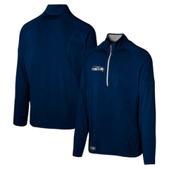 Seattle Seahawks Grind Iron Quarter-Zip Top - College Navy discount