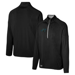 Carolina Panthers Grind Iron Quarter-Zip Top - Black cheap
