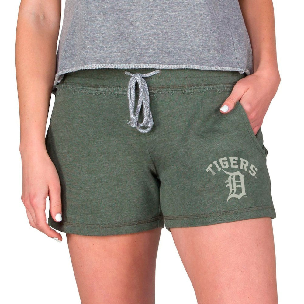 Detroit Tigers Concepts Sport Women's Mainstream French Terry Tri-Blend Shorts - Green