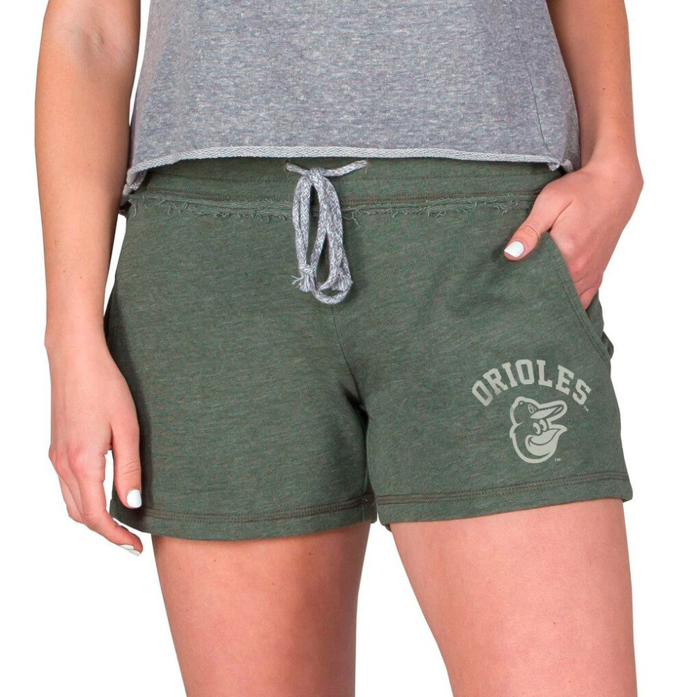 Baltimore Orioles Concepts Sport Women's Mainstream French Terry Tri-Blend Shorts - Green