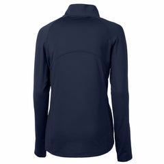 New York Mets Cutter & Buck Women's Adapt Eco Knit Stretch Recycled Half-Zip DryTec Top - Navy