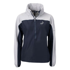 Los Angeles Dodgers Cutter & Buck Women's Charter Eco Recycled Half-Zip Anorak Jacket - Navy/Gray