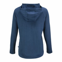 Milwaukee Brewers Cutter & Buck Women's Coastline Epic Comfort Eco Recycled Raglan Long Sleeve Hoodie T-Shirt - Navy