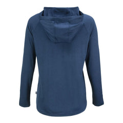 Cleveland Guardians Cutter & Buck Women's Coastline Epic Comfort Eco Recycled Raglan Long Sleeve Hoodie T-Shirt - Navy