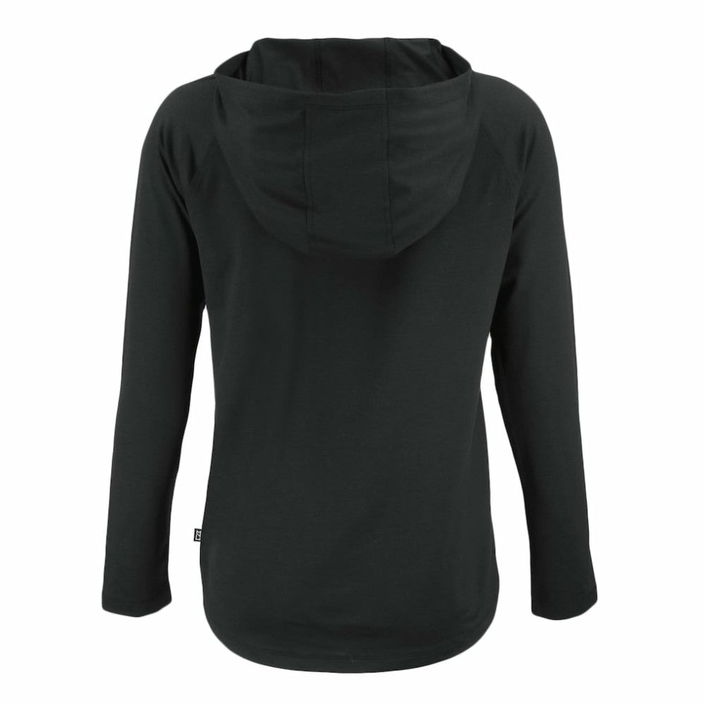 Boston Red Sox Cutter & Buck Women's Coastline Epic Comfort Eco Recycled Raglan Long Sleeve Hoodie T-Shirt - Black