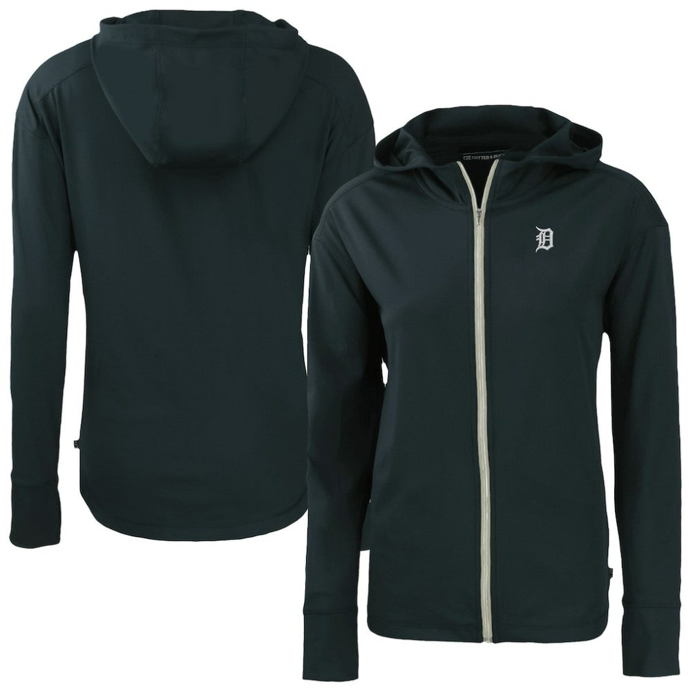 Detroit Tigers Cutter & Buck Women's Daybreak Eco Recycled Full-Zip Hoodie - Navy