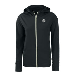 New York Yankees Cutter & Buck Women's Daybreak Eco Recycled Full-Zip Hoodie - Black