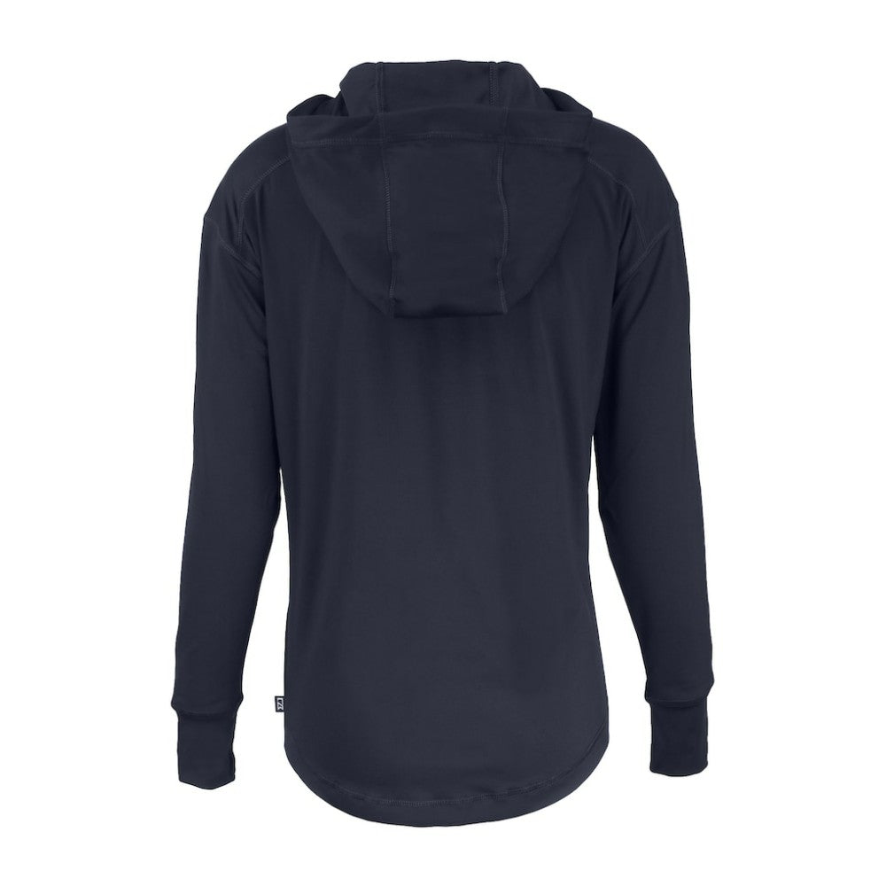 Minnesota Twins Cutter & Buck Women's Daybreak Eco Recycled Half-Zip Hoodie - Navy