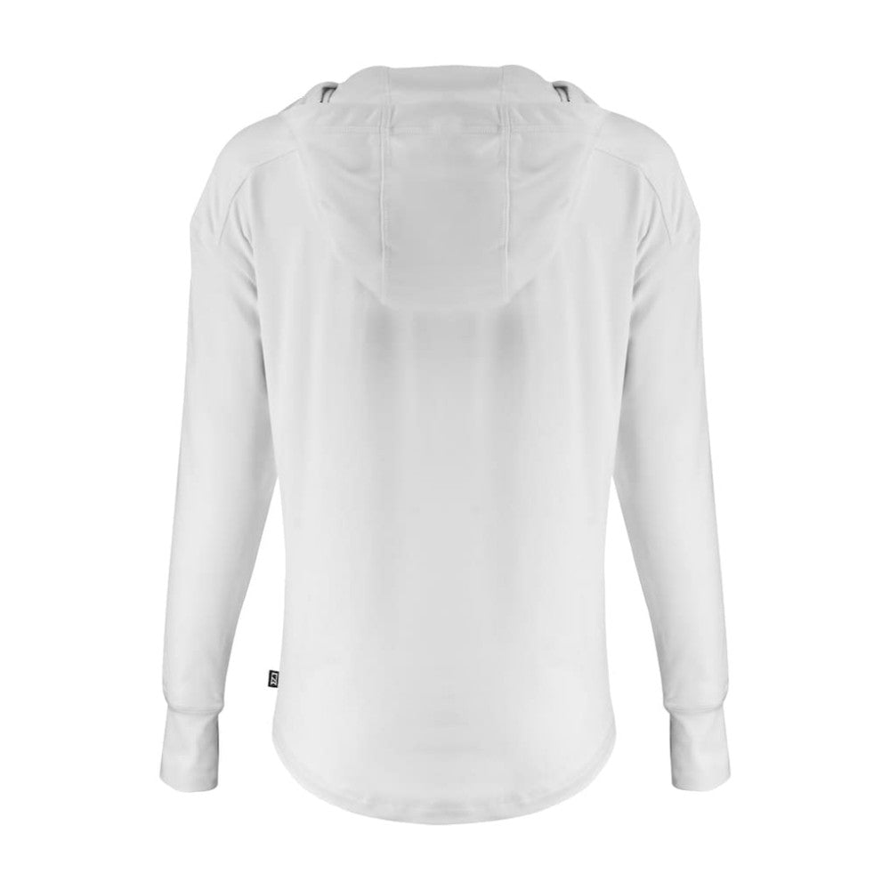 Detroit Tigers Cutter & Buck Women's Daybreak Eco Recycled Half-Zip Hoodie - White