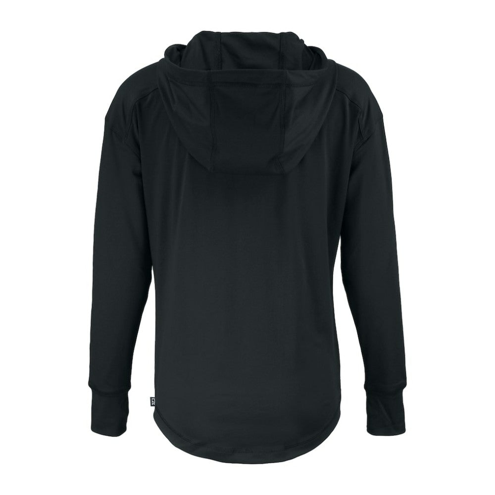 Baltimore Orioles Cutter & Buck Women's Daybreak Eco Recycled Half-Zip Hoodie - Black