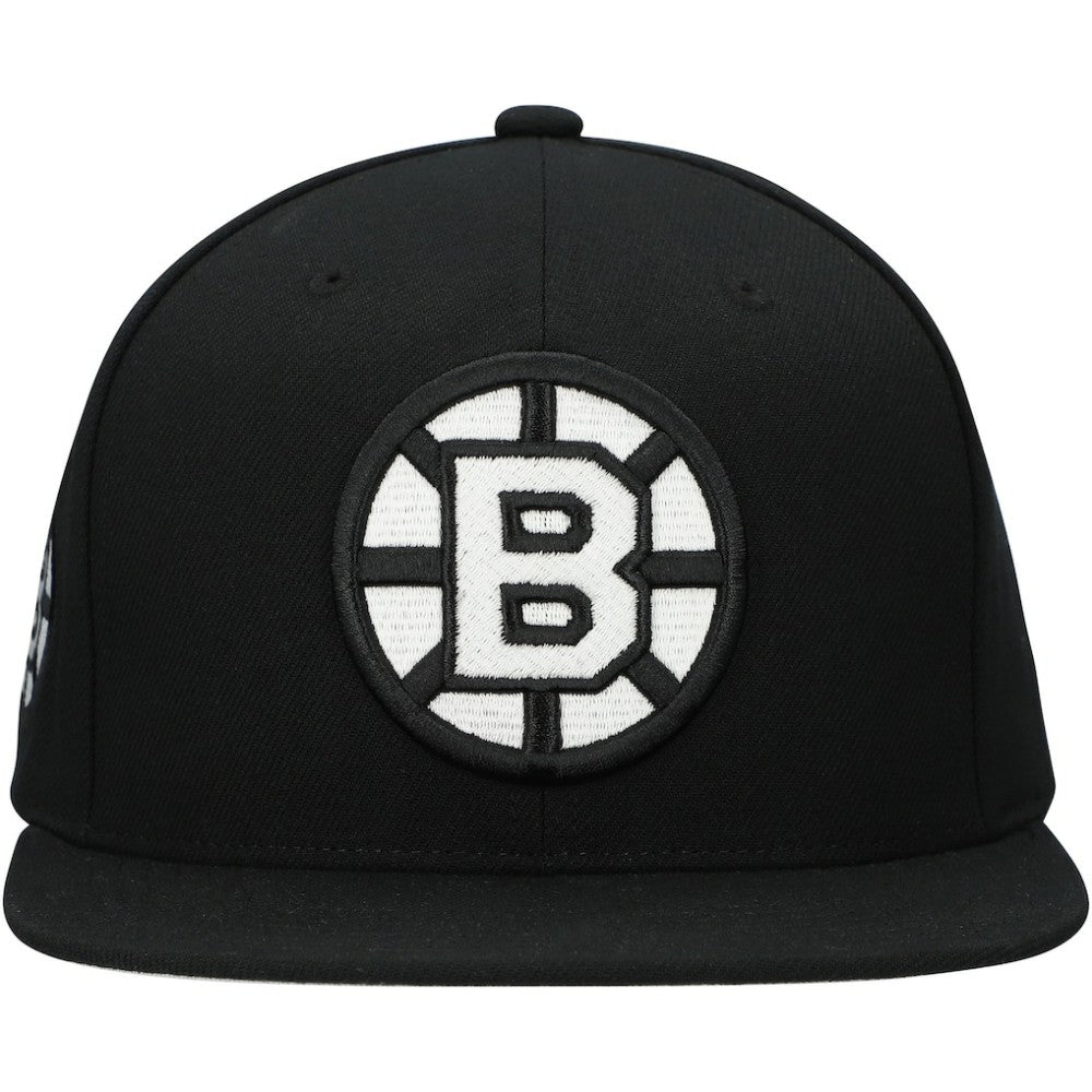 Boston Bruins Mitchell & Ness Team Snapback Hat Black