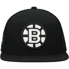 Boston Bruins Mitchell & Ness Team Snapback Hat Black