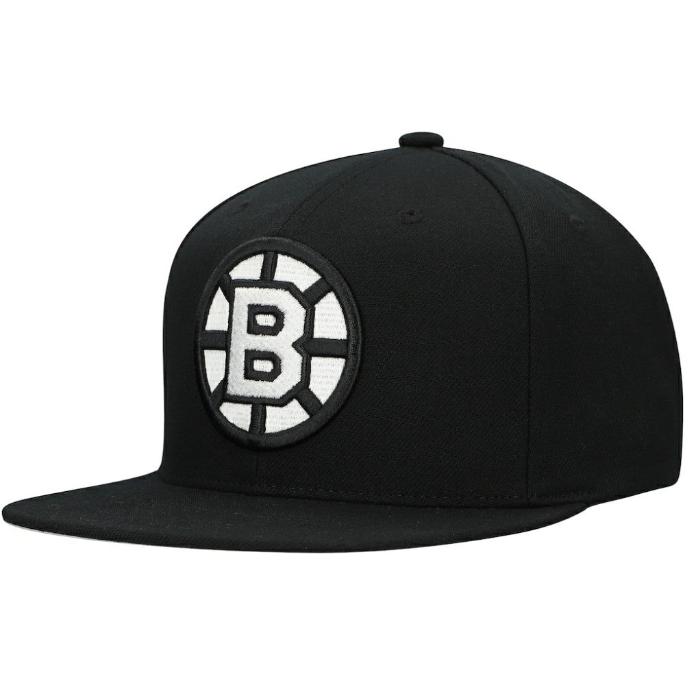 Boston Bruins Mitchell & Ness Team Snapback Hat Black