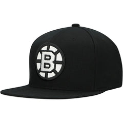 Boston Bruins Mitchell & Ness Team Snapback Hat Black