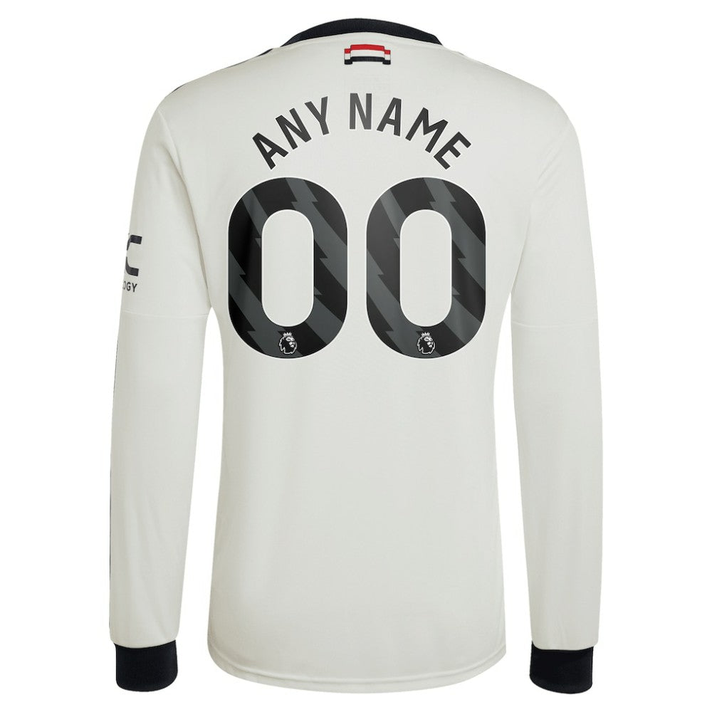 Manchester United Originals 2024/25 Third Custom Replica Long Sleeve Jersey - Cream | Adidas cheap