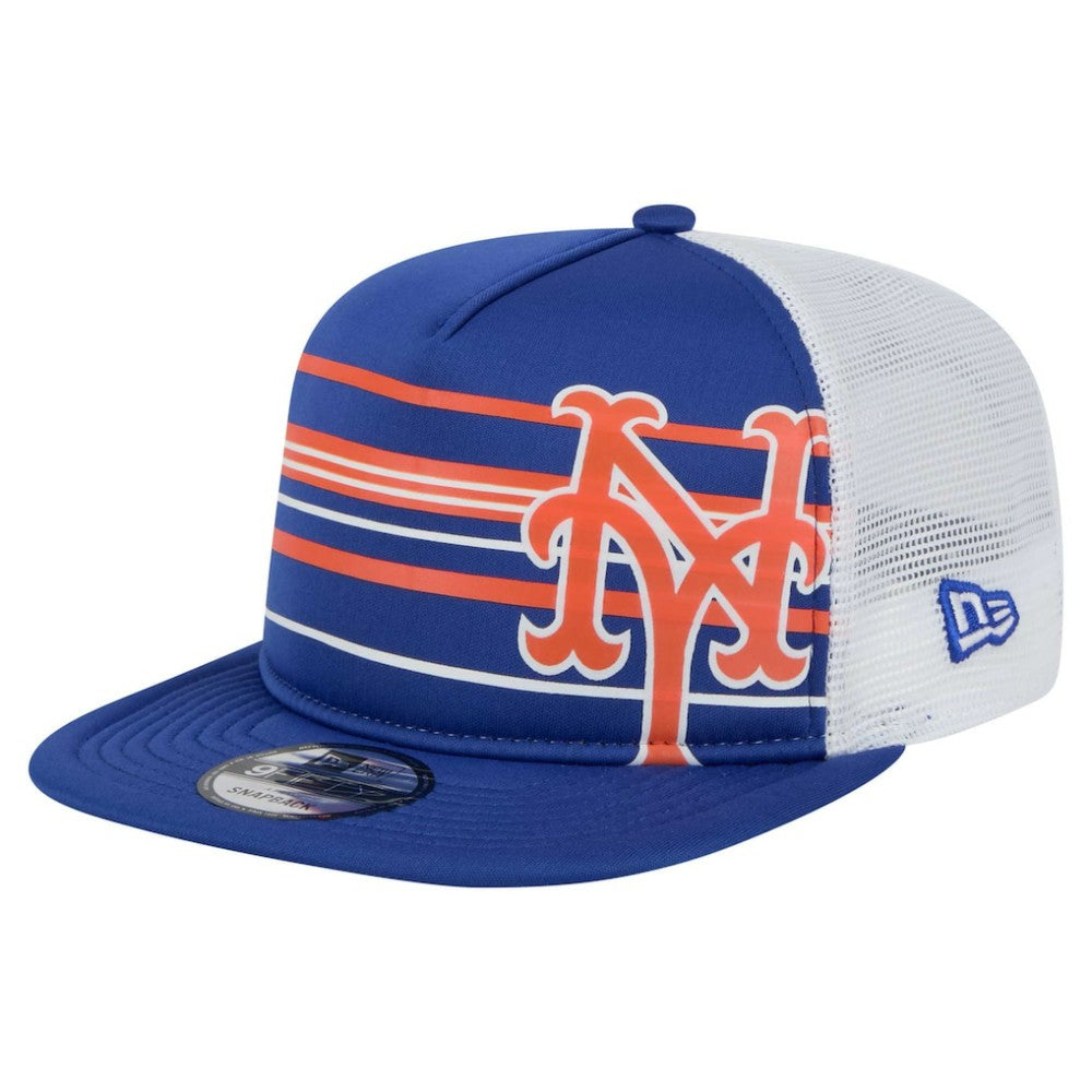New York Mets 9FIFTY A-Frame Trucker Snapback Hat - Royal | New Era