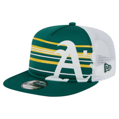 Athletics 9FIFTY A-Frame Trucker Snapback Hat - Green | New Era