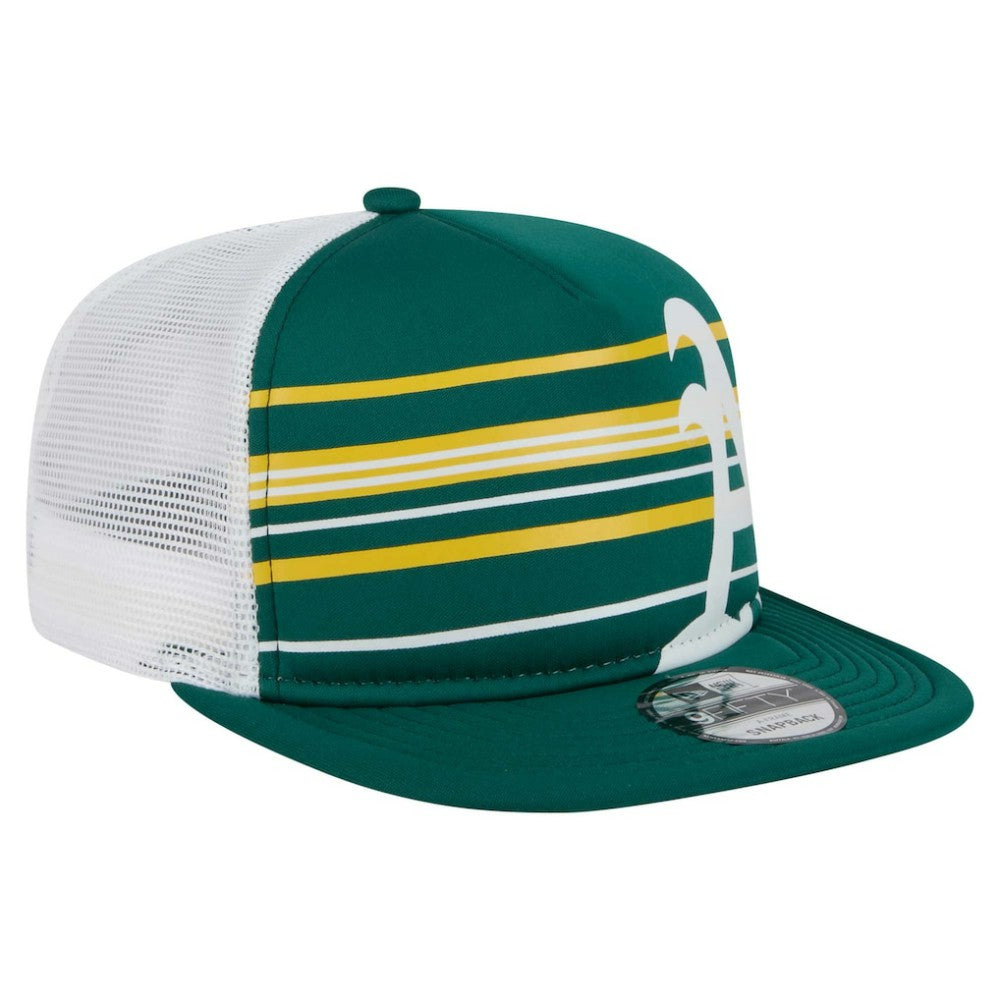 Athletics 9FIFTY A-Frame Trucker Snapback Hat - Green | New Era